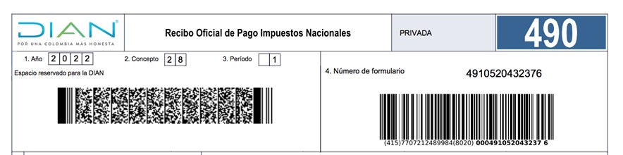 Formulario 490 por el año gravable 2022