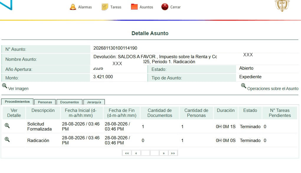 Devolución de saldos a favor