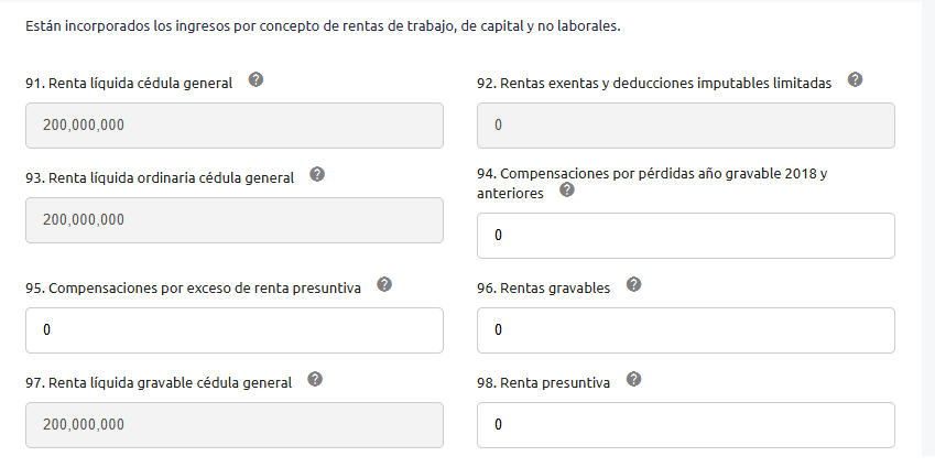 Declaración de renta 