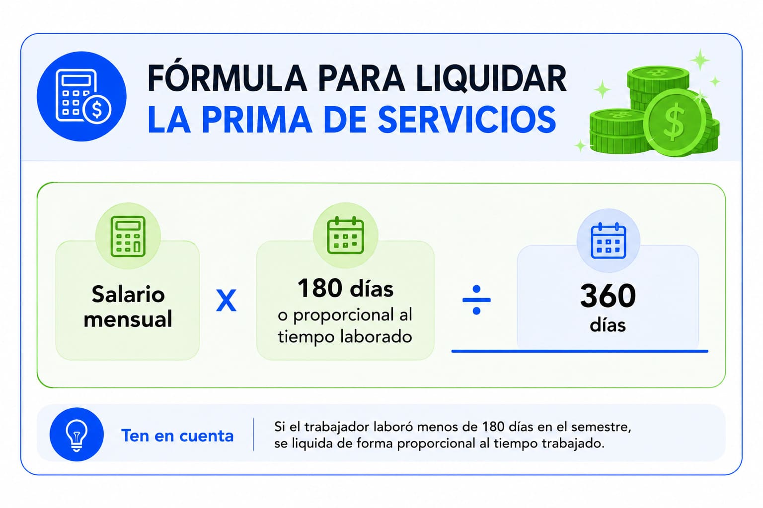 Prima de servicios en Colombia: cálculo y fechas de pago