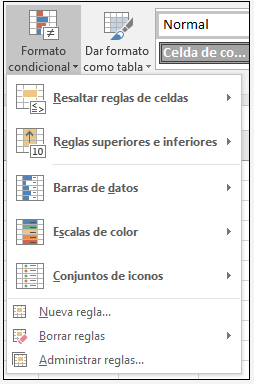 Formato condicional para conciliación en Excel.