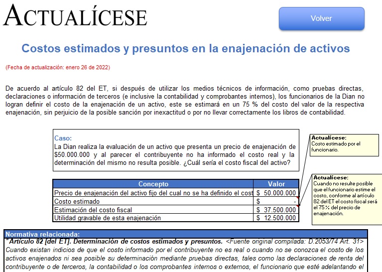 Simulador De Casos De Deducciones Y Costos Estimados Para La Declaración De Renta 2021 Actualícese 2895