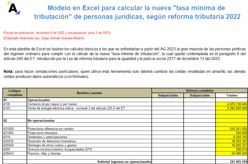 plantilla de excel de calculadora de porcentaje