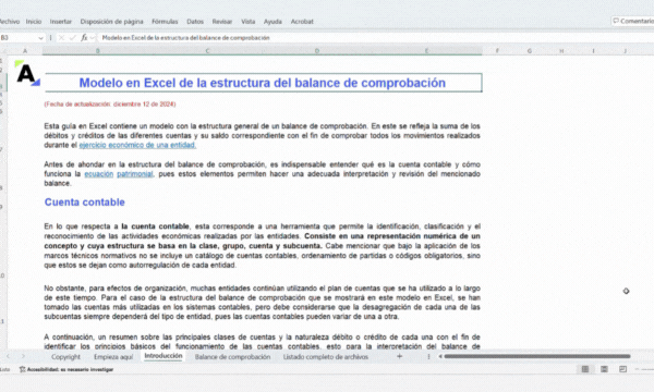 balance de comprobación