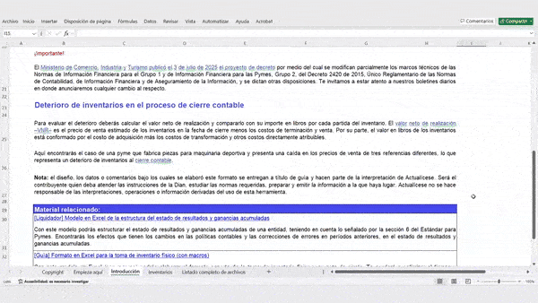 deterioro de inventarios