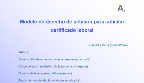 certificado laboral