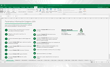 Excel para la elaboración de la declaración de renta de las personas jurídicas año gravable 2019- incluye formato 2516 y formulario 110