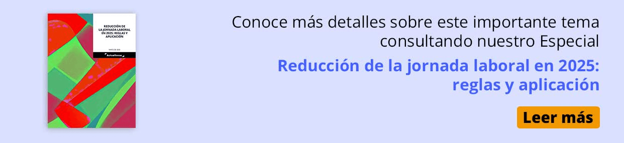 Reglas y aplicación de la reducción de la jornada laboral en 2025 