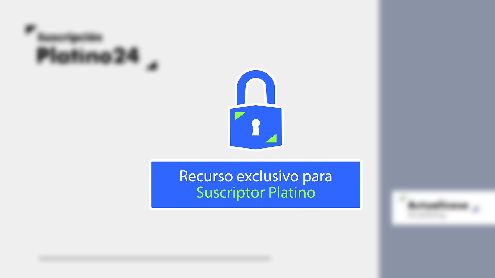 imagen candado para miembros suscripción platino