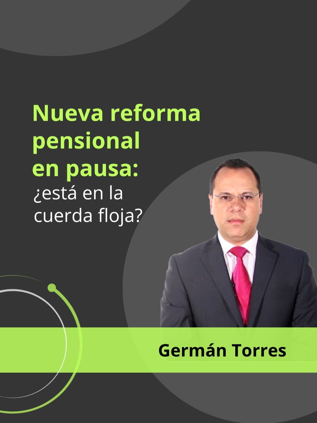 Suspensión de la reforma pensional: nueva discusión