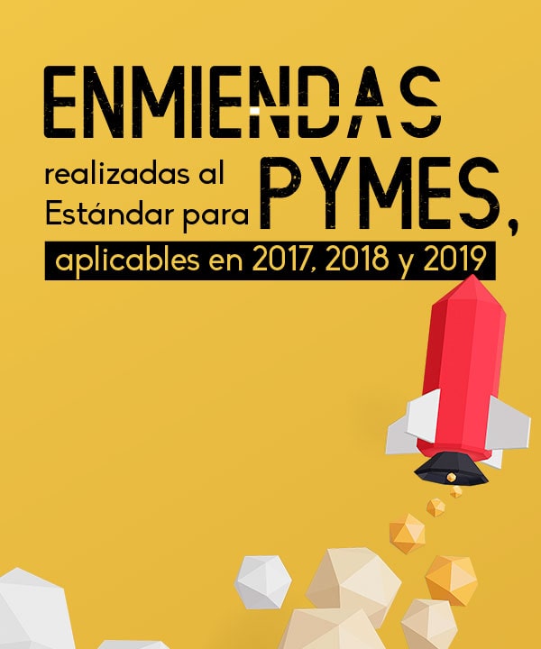 Enmiendas realizadas al Estándar para Pymes, aplicables en 2017, 2018 y 2019
