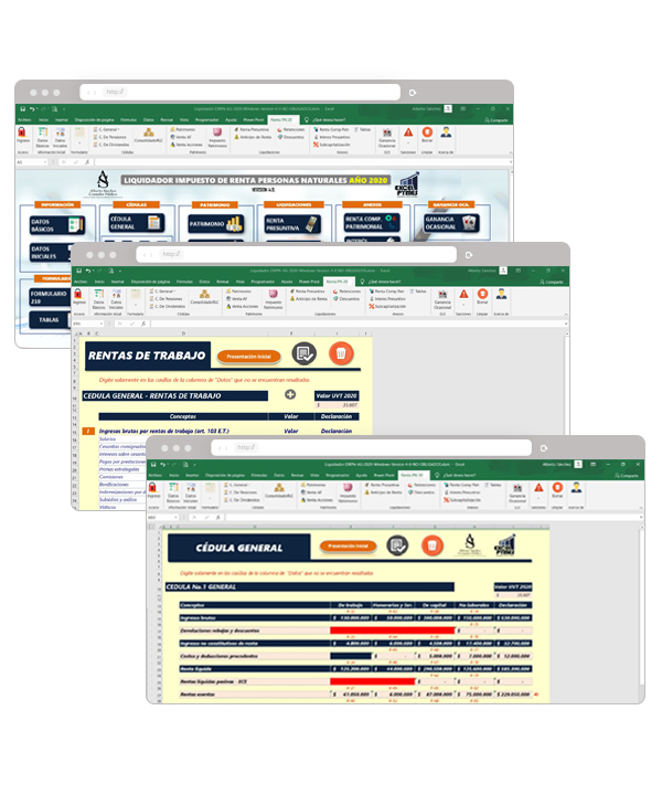 [Herramienta interactiva] Excel para elaboración de declaraciones de renta de personas naturales AG 2020 - Alberto Sánchez