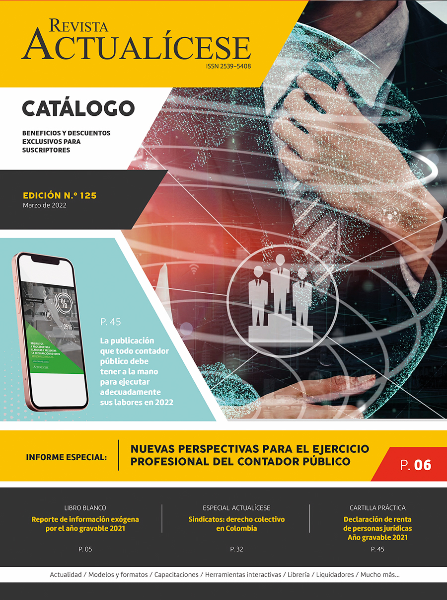Revista Actualícese edición 125: Nuevas perspectivas para el ejercicio profesional del contador público colombiano