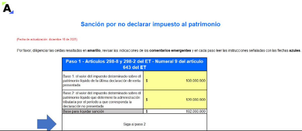 Liquidadores de sanción por no declarar