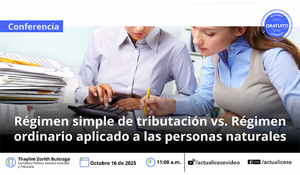 [Conferencia] Régimen simple de tributación vs. régimen ordinario aplicado a personas naturales