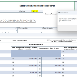 [Liquidador] Excel del formulario 350 AG 2026 – declaración de retención en la fuente