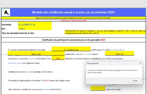 Va26-modelo-del-certificado-anual-a-socios-o-accionistas | Actualícese SIMPLE