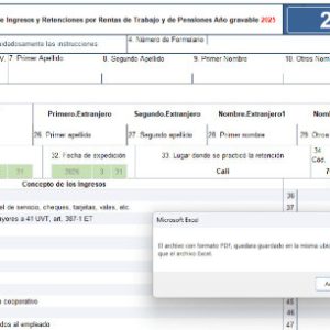 [Liquidador] Certificado de ingresos y retenciones: plantilla del formulario 220 y del formato 2276 AG 2025
