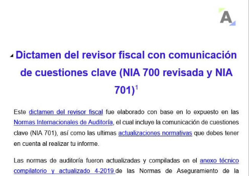 6va25-dictamen-de-revisor-fiscal-cuestiones-clave (1) | Actualícese revisor fiscal