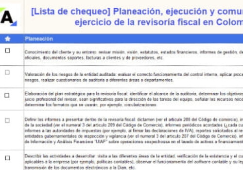 11va26-lista-de-chequeo-planeacion-y-ejecucion-revisoria-fiscal (1) | Actualícese revisor fiscal